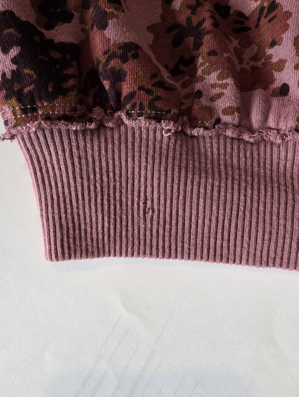 Pilcro by Anthropologie short sleeve sweatshirt top, Size small *FLAW-see Pics - Picture 10 of 12
